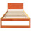 VidaXL vidaXL Bed Frame with Headboard Wax Brown 75 x 190 cm Solid Pine Wood 2