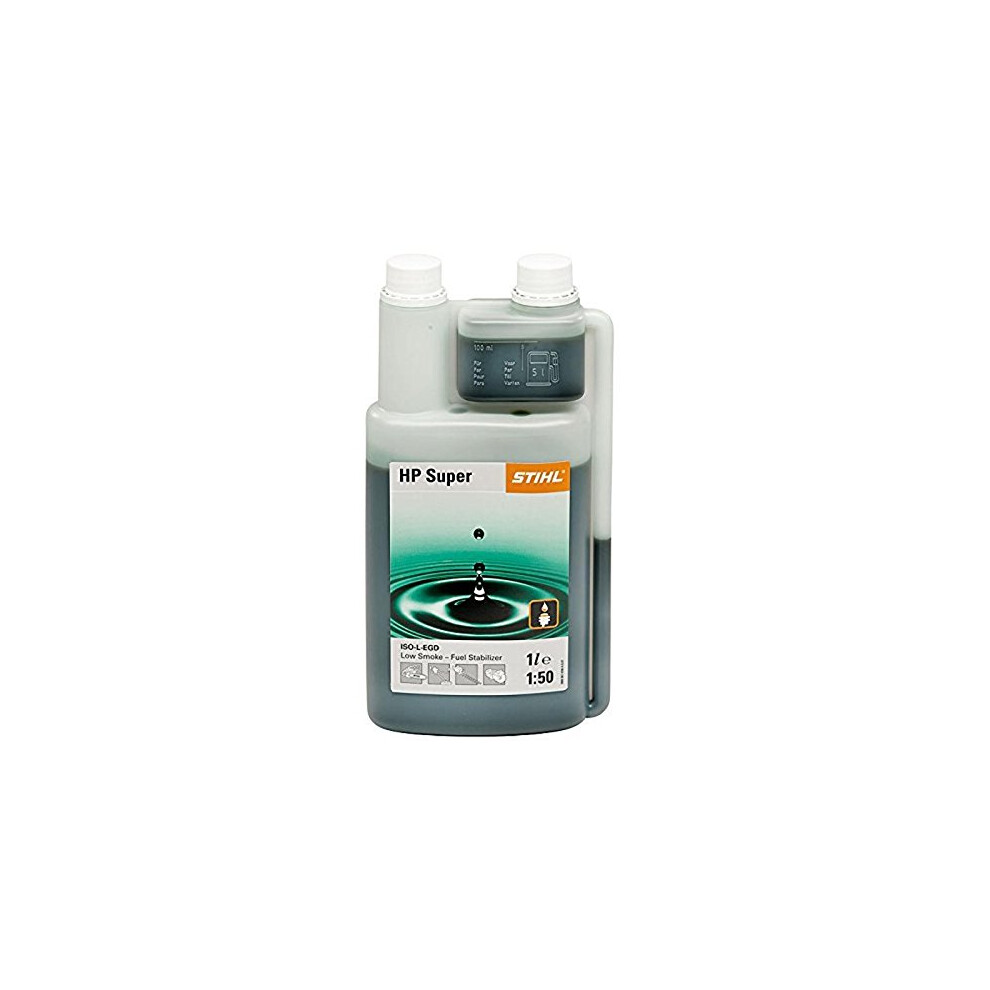 Stihl Hp Super 2 Stroke Oil 1 Ltr Metered Measured Bottle Part Light 5004667720092