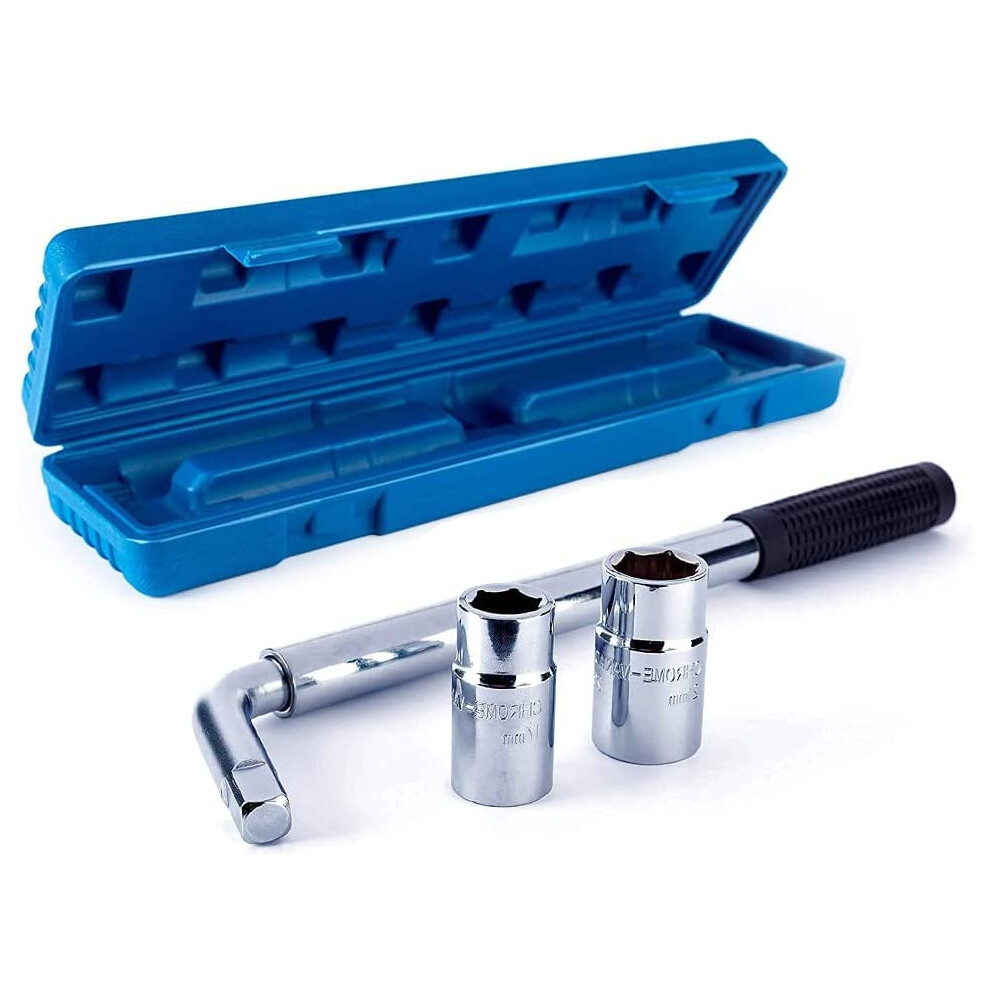Extendable Wheel Brace, Telescopic Lug Wrench With 17/19Mm And 5004955960896