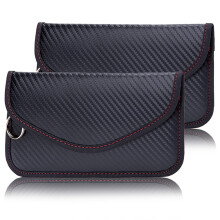 Faraday Bag for Key Fob, 2 Pack Car Key Pouches Leather Keyless Entry