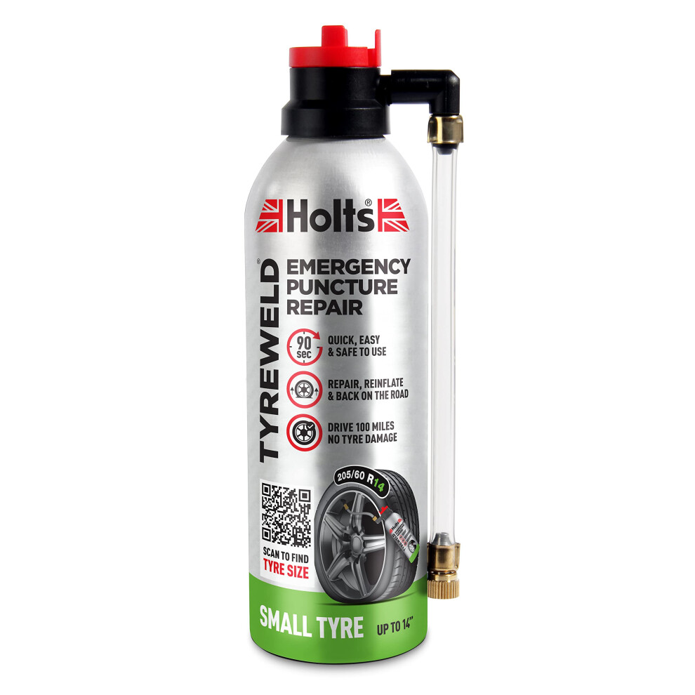 Holts Tyreweld Puncture Sealant 300Ml, Emergency Tyre Repair Foam, 5004782903776
