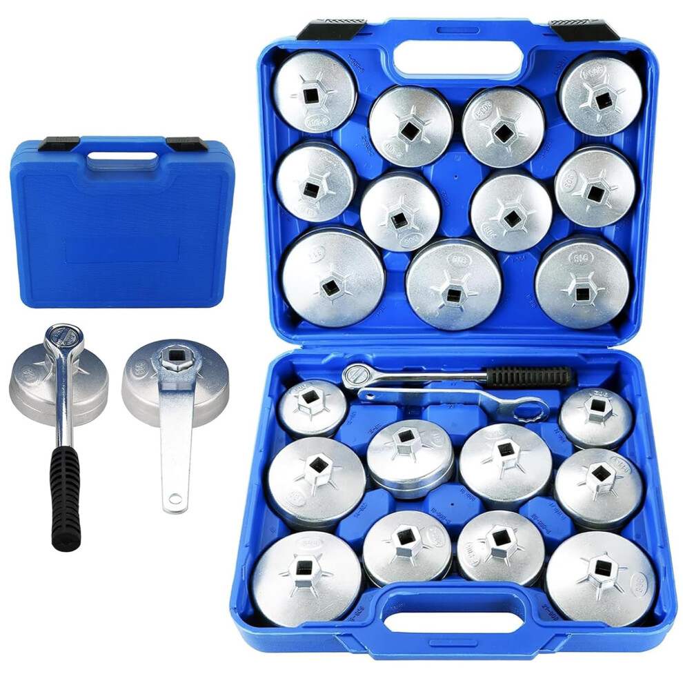 Dasbet 23Pcs Oil Filter Removal Cap Wrench Garage Socket Set 5000328682587