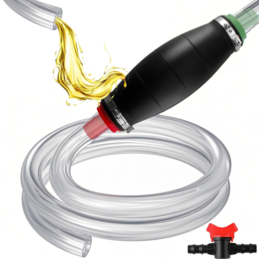 Siphon Pump For Gasoline Gas Oil Fuel Petrol Diesel Fluid Water Fish 5007512346027