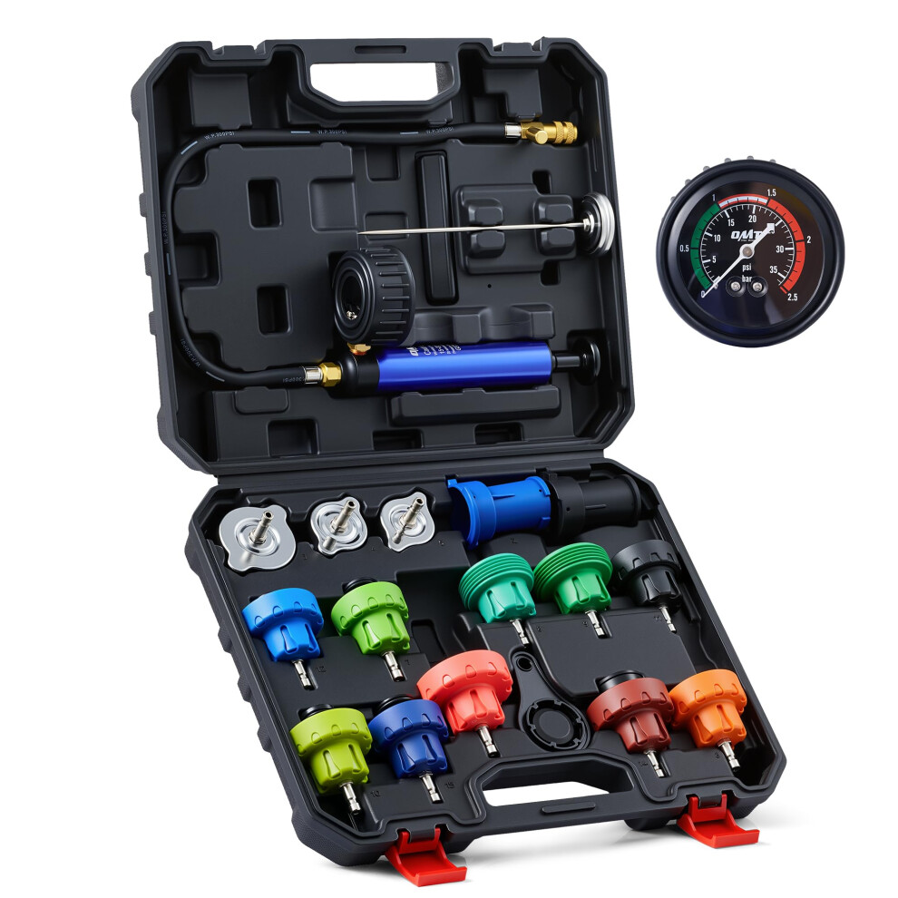 Orion Motor Tech 19Pc Coolant Pressure Tester Kit, Radiator Pressure 5003240758866