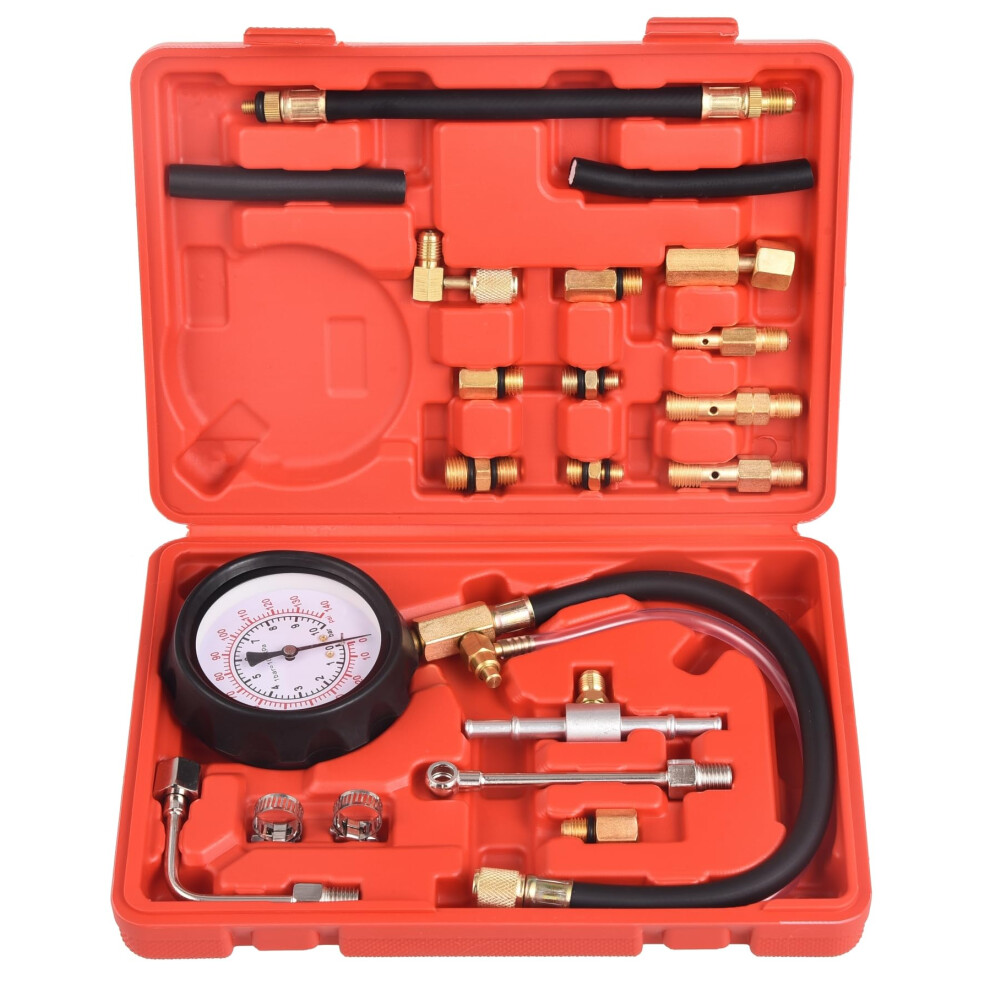 Dha Fuel Pressure Gauge Tester Kit 0-10 Bar / 140 Psi - Fuel 5006522765804