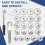 DASBET 23PCS Oil Filter Removal Cap Wrench Garage Socket Set 5