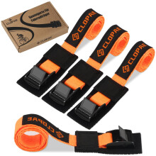 CLOPAE Ratchet Tie Down Strapsm, 4PCS Bike Rack Straps with Clamping
