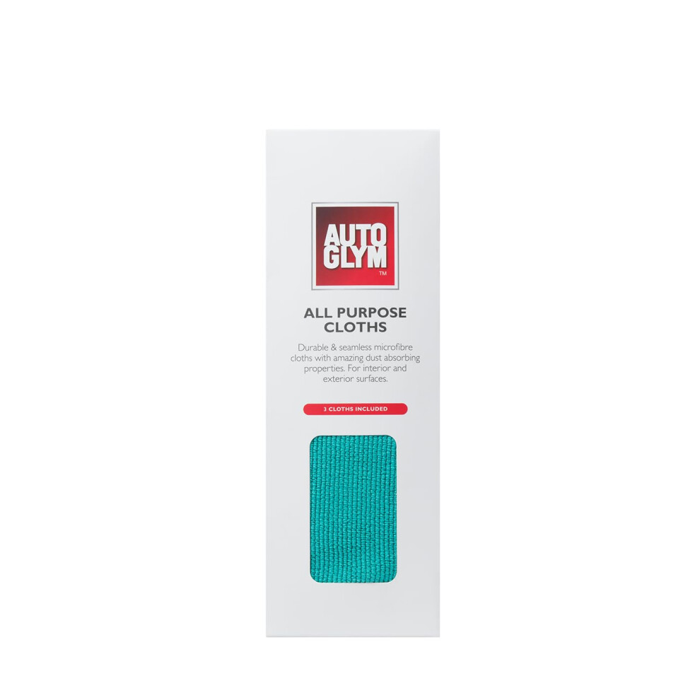 Autoglym All Purpose Cloths 40 X 40Cm, 3 Pack – Premium Scratch‑Free,