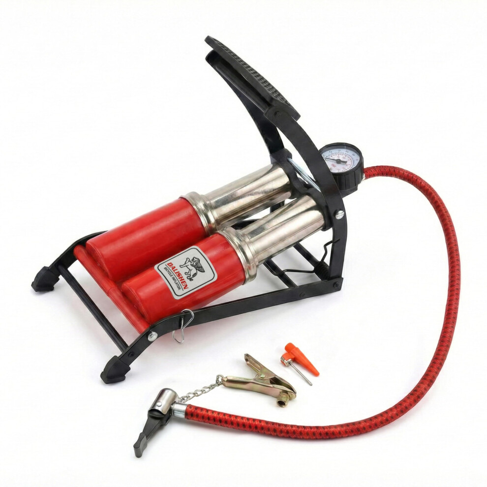 Aspect Double Barrel Foot Pump, Twin Cylinder Foot Air Pump With 100 5006579699107