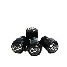 Tyre Dust Valve Caps Compatible with Fiat 500 500C 500X 500LAll
