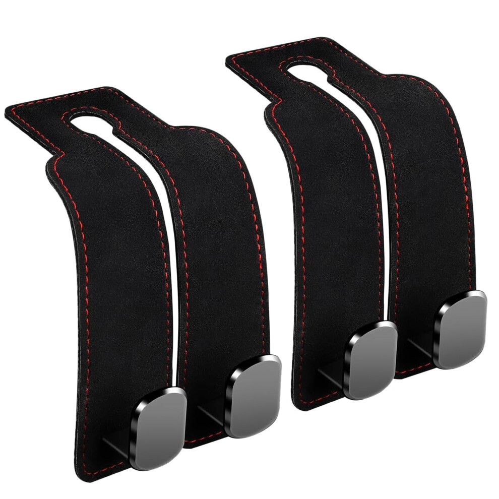 2Pcs Car Bag Hook,Car Seat Back Double Hook,Car Seat Back Storage 5005680127905