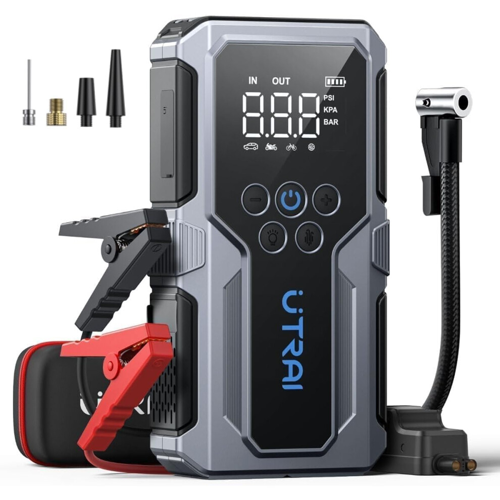 Utrai Car Battery Booster Jump Starters With 150Psi Air 5003634815137