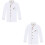 2Pièces Blouse Chef Longues Textile Premium Durable 5