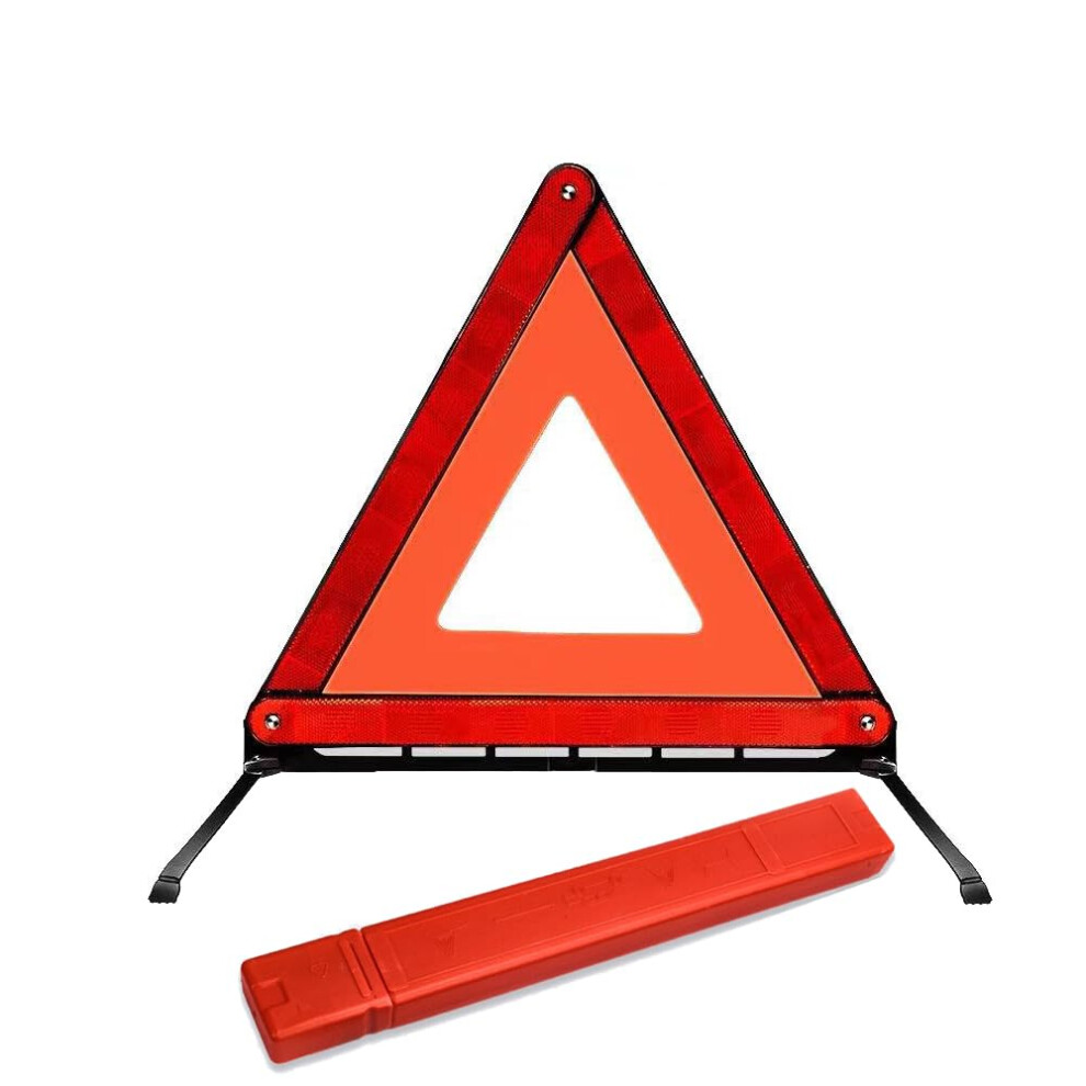 Bhhbmt Warning Triangles For Cars Reflective Foldable Emergency Red 5005168740374
