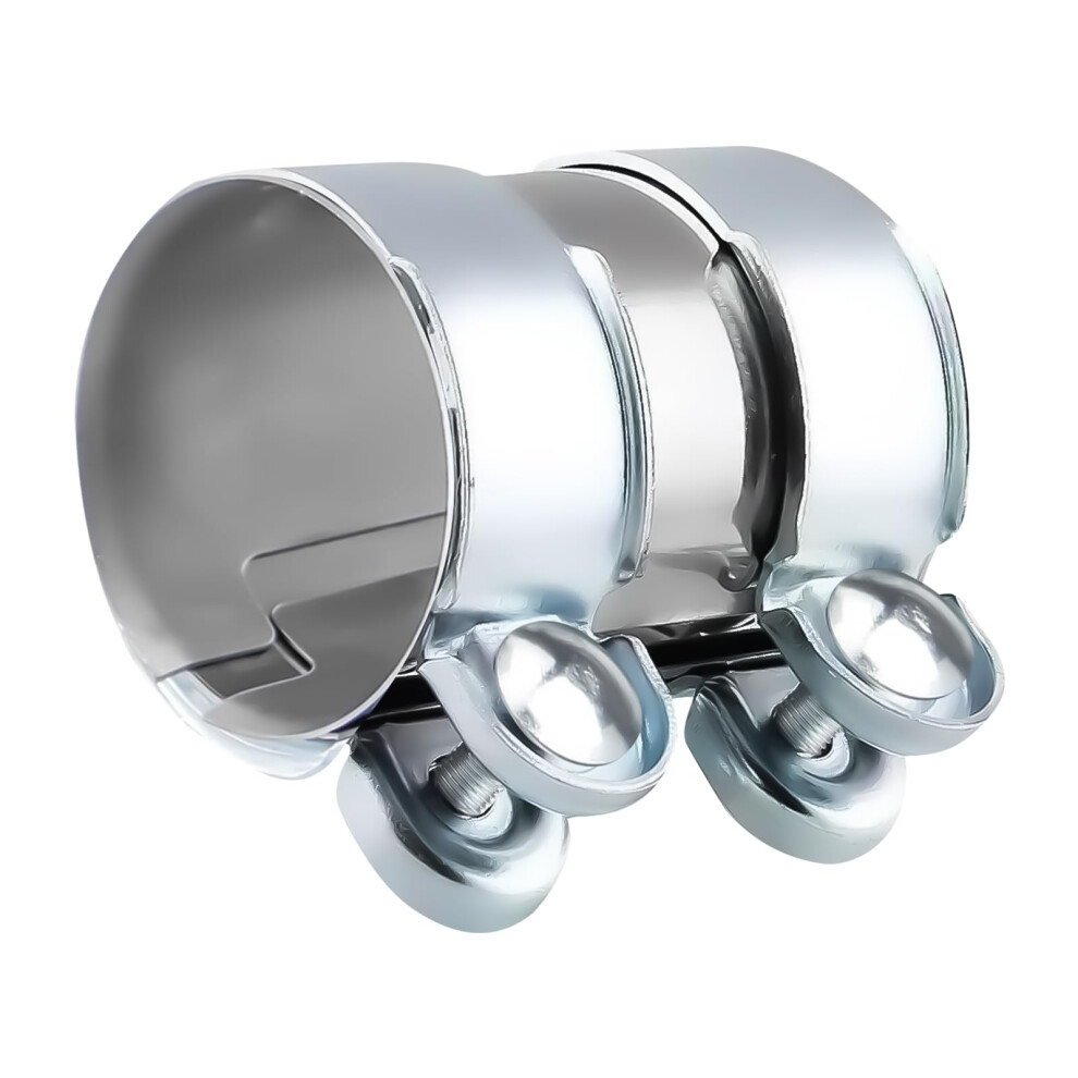 Exhaust Clamp Pipe Connector, 95Mm X 55Mm Stainless Steel Exhaust 5003946717136