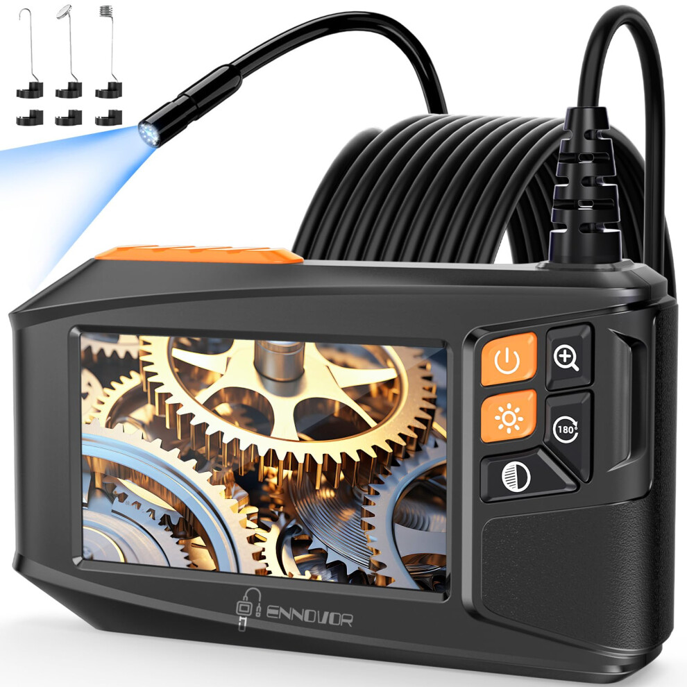 Ennovor Endoscope Inspection Camera, 4.3'' Ips Screen Inspection 5005275589675