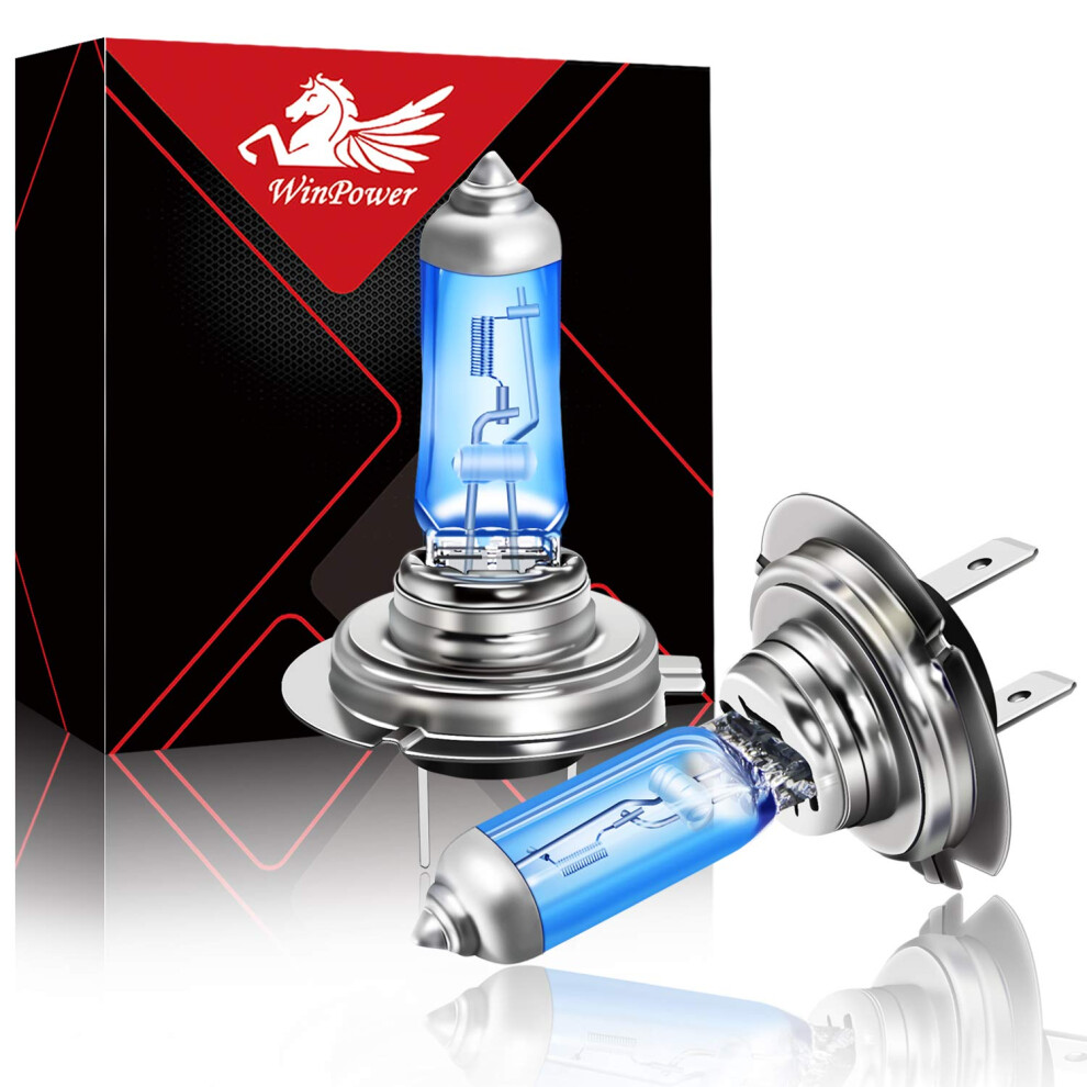 Winpower H7 55W Halogen Bulbs 5000K Warm High/Low Beam White 5007911434806