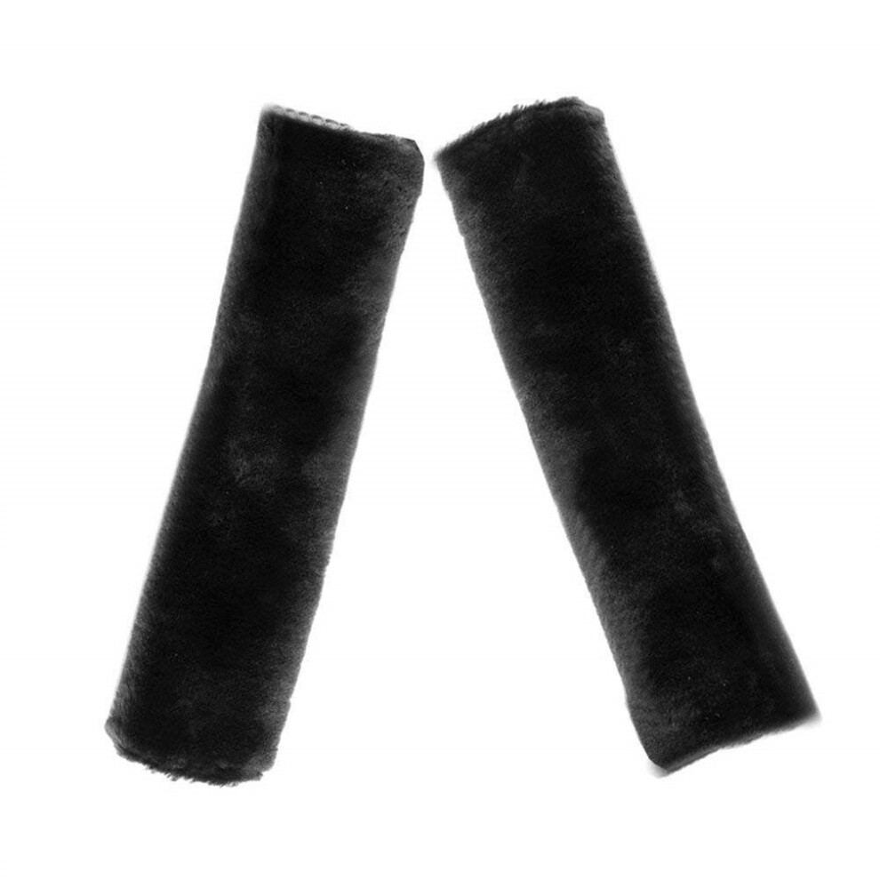 Soft Faux Sheepskin Seat Belt Shoulder Pad- 1 Pair Safety Seat Belt 5007987184049