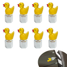 8pcs Duck Shape Tyre Valve Caps, Funny Universal Dust Caps for Bikes