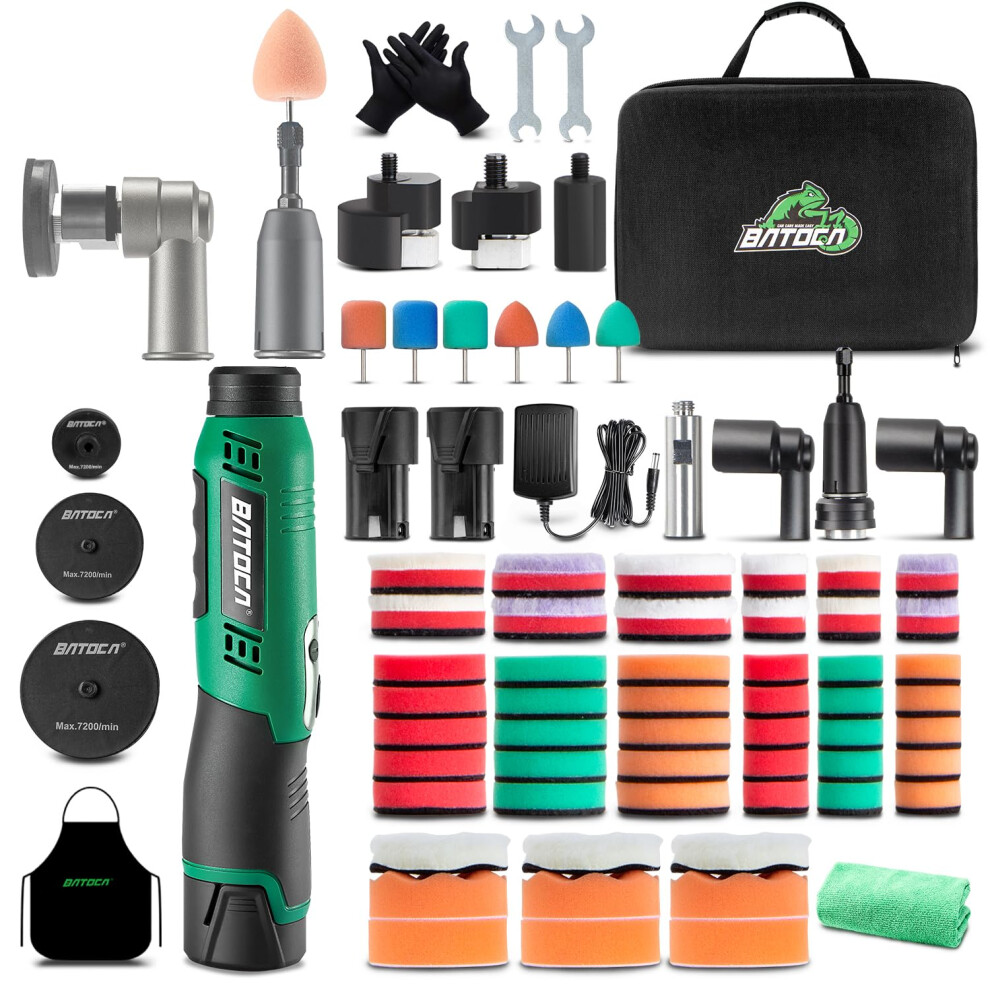 Batoca S6 Cordless Car Polisher Buffer Dual Action & Rotary Mini 12V 5006589541939