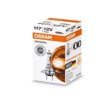 OSRAM ORIGINAL H7, halogen-headlamp bulb, 64210, 12V, folding carton