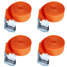 Bailinks 4 Pack Ratchet Tie Down Straps, 1.5mx25mm Heavy Duty
