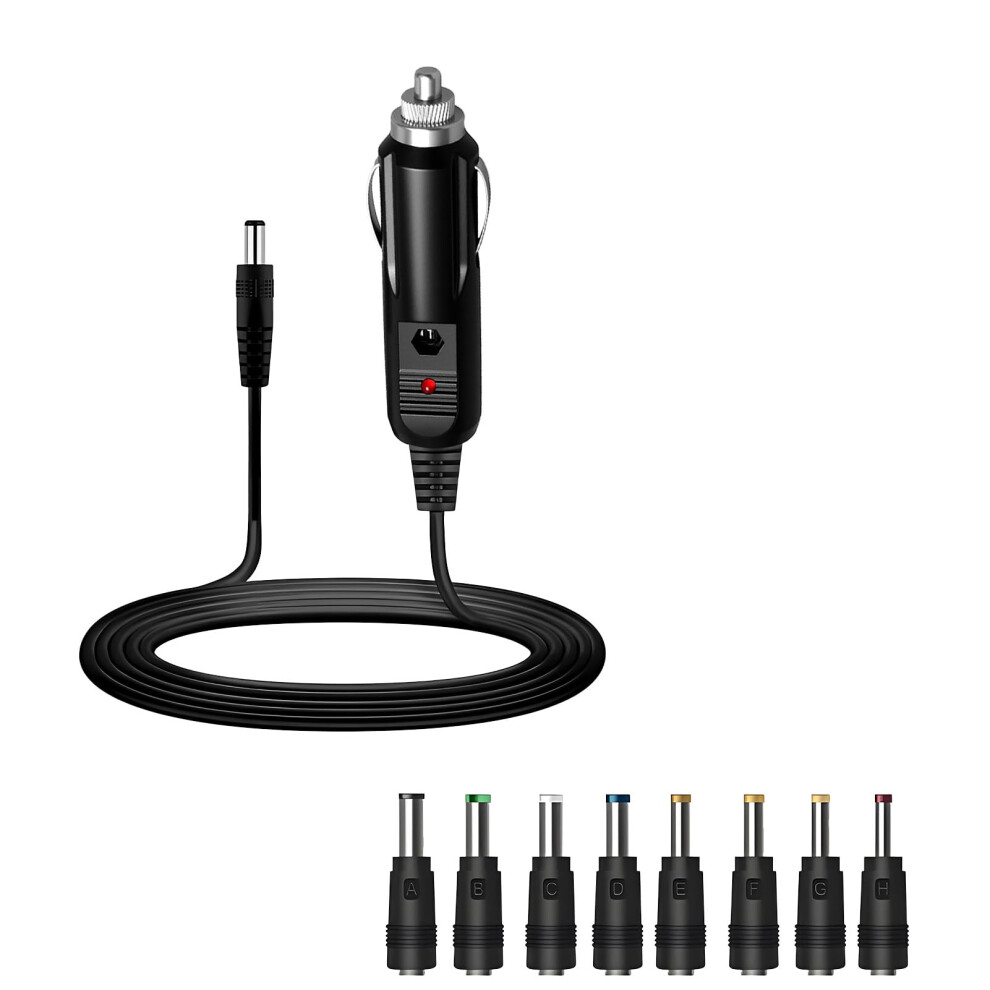 Dc 12V 3A Car Charger Power Supply Universal Cord With 8 Connectors 5005251360960