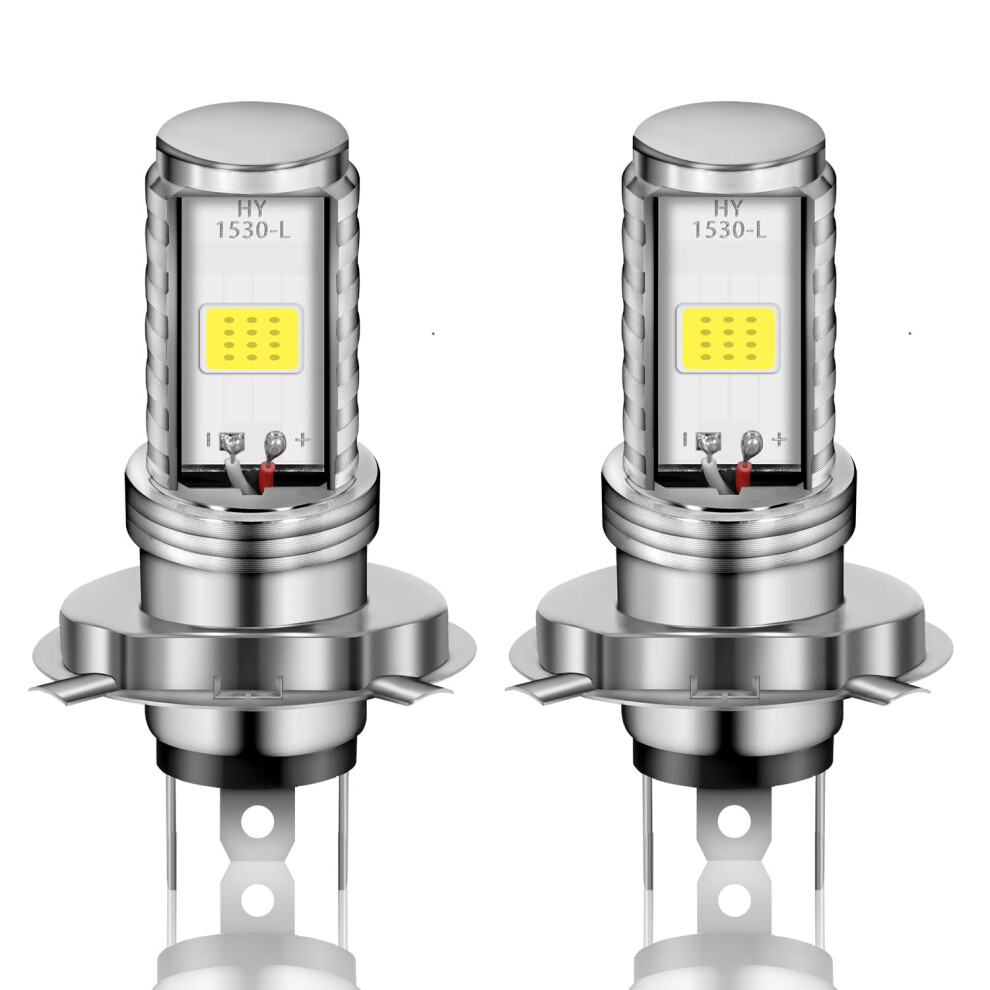 Grandview H4 Led Bulbs, 2Pcs H4 Motorcycle Front Headlight White 5004623217864