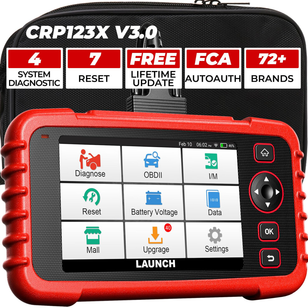 Launch Obd2 Scanner Crp123x V3.0 2026 Version. Abs Srs Engine 5003442066608