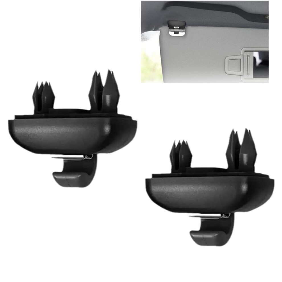 Garegce 2Pcs Sun Visor Clips For Audi, Auto Car Sun Visor Clip Hook, 5004380724414