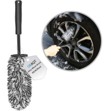 URAQT Alloy Wheel Brush, No Metal Rim Detailing, Soft Dense Bristles,