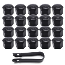 XUKEY Universal 20pcs 21mm Vehicle Wheel Nut Bolt Caps Hub Screw