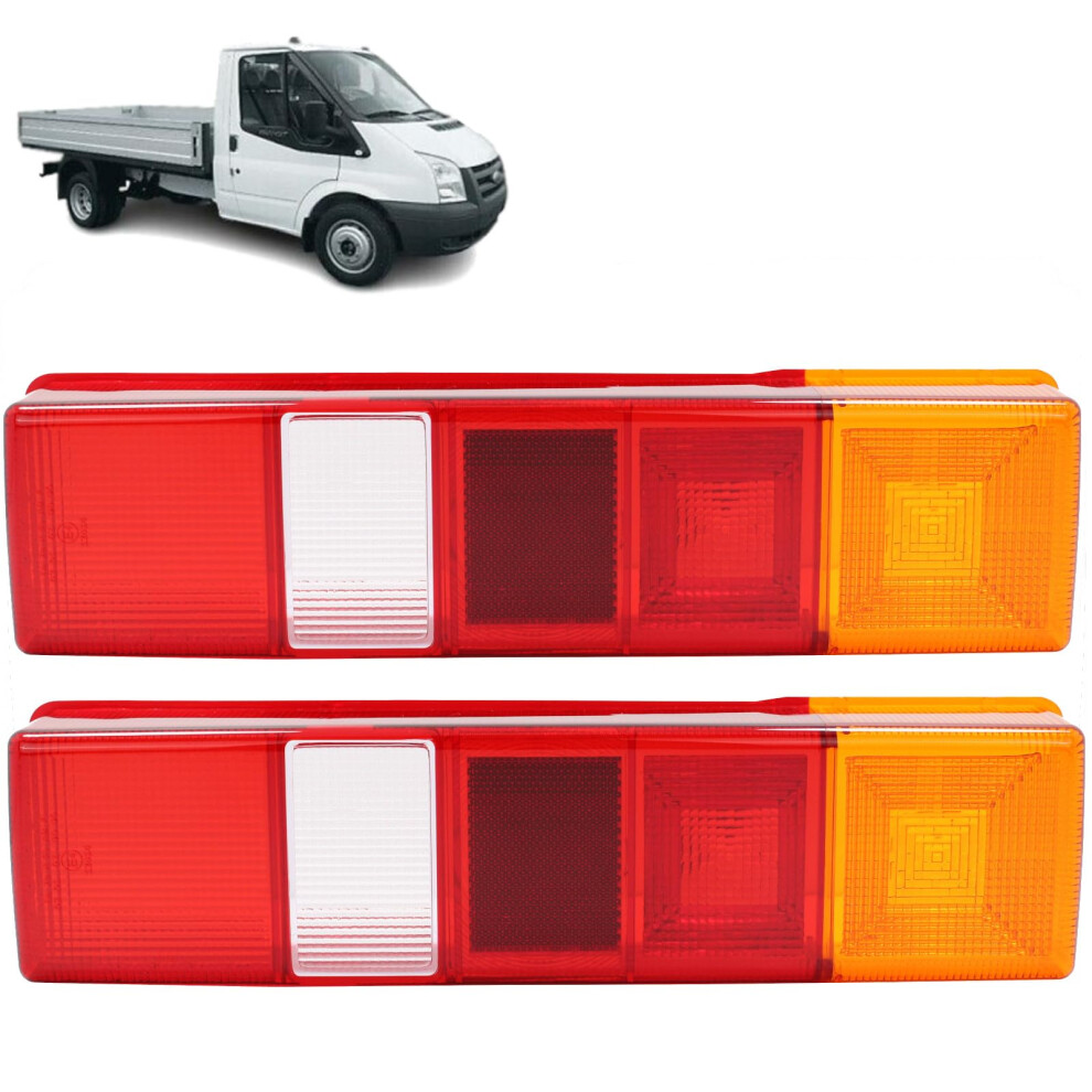 Biaren 2X Rear Tail Lamp Lens Right And Left For Ford Transit Light 5000574223381