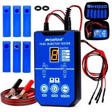 MR CARTOOL 5V 12V Auto Injector Tester with 6 Nozzles 8 Pulse Modes