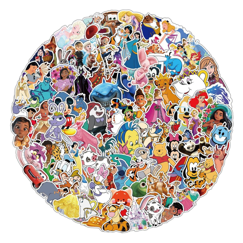 Cartoon Stickers 100Pcs/Pack For Helmet Luggage Laptop Skateboard Car 5007687641385