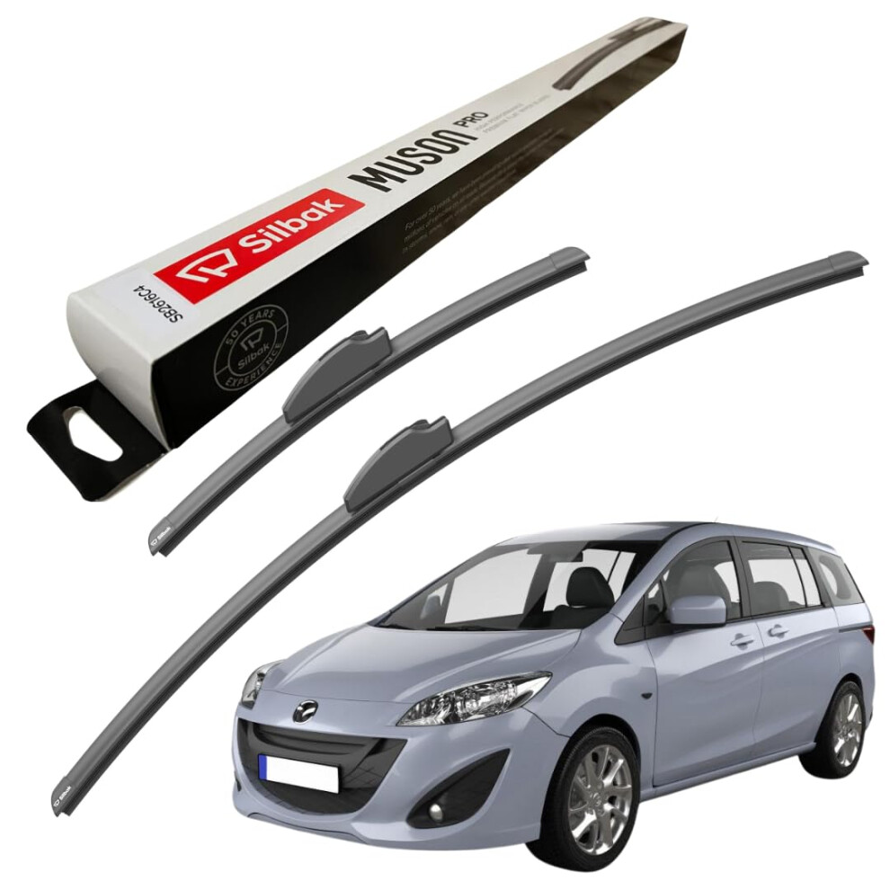 Silbak Windscreen Wipers, For Mazda 5 (2011 Onwards) Wiper Blades, 5002333320591