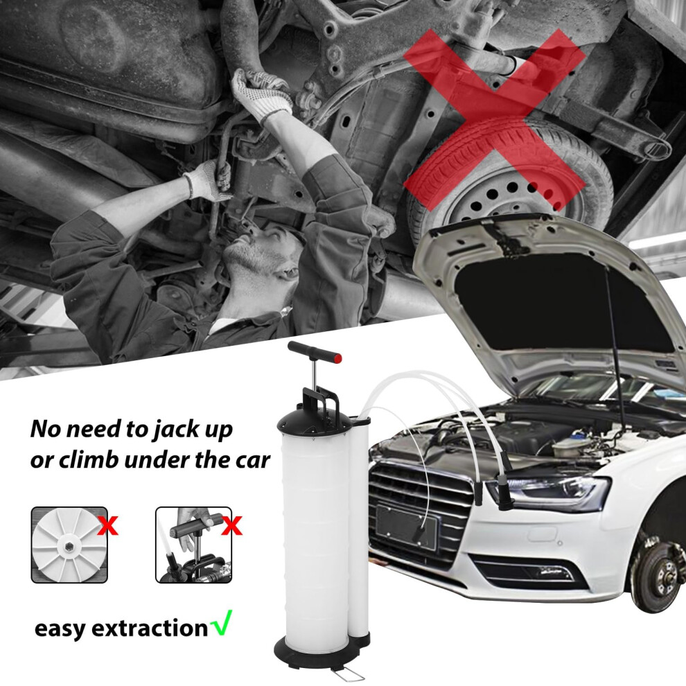 M.j Comfy-Life 9L Manual Vacuum Oil Pump Â Fluid Extractor Suction Light 5008292600248