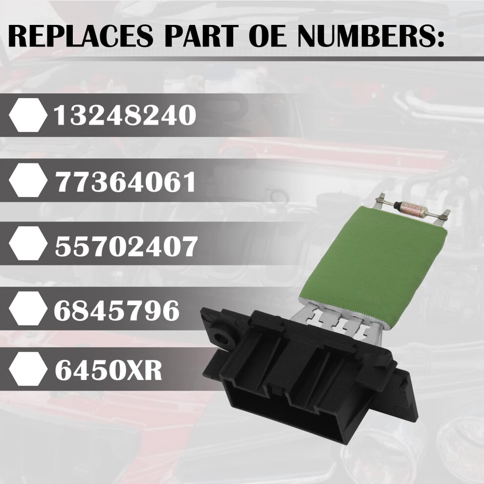 Hisports Heater Blower Motor Fan Resistor - Compatible With Fiat 5003199247039
