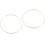 2Pièces Cercles Métalliques Dorés Pour DIY -Rêves Macramé 3