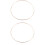 2Pièces Cercles Métalliques Dorés Pour DIY -Rêves Macramé 4