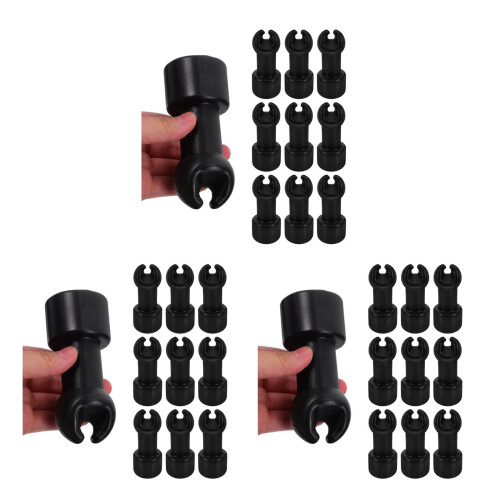 30Pièces Protections Poteaux Trampoline Noir Résistantes 2