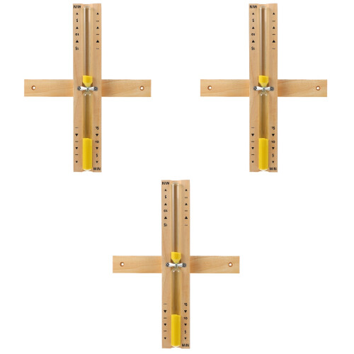3Stk Sauna Timer Sanduhr 15 Min Gelb Mit Wandmontage 2