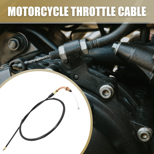 sourcing map 101cm 39.8" Length Coated Motorcycle Throttle Cable Wire 1