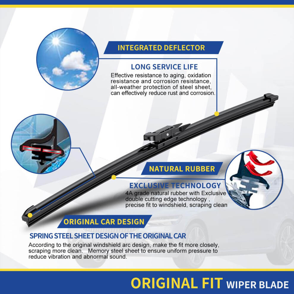 2 Wipers Factory Replacement For Chevrolet Traverse Buick Enclave Gmc 5000966552624