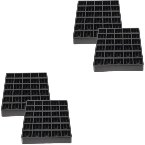 4Stk Robuste Münzaufbewahrungsbox Schwarz Für 1