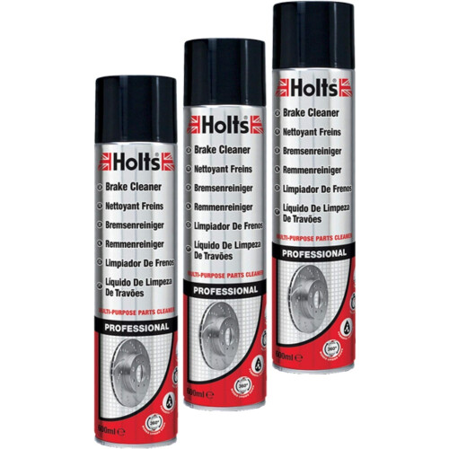 Parts Panel Holts Brake Cleaner Spray 3 Pack – 600ml Each – Powerful