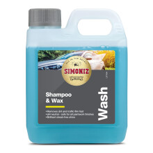 Simoniz Car Shampoo & Wax 1L, 2-in-1 Car Shampoo, Deep Car-Cleaning