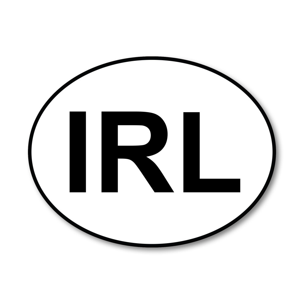 Ireland Irl National Identifier Car Sticker Â Premium Vinyl Oval Blue 5000186236601