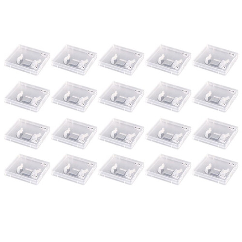 20pcs USB Flash Drive Boxes Protector Transparent Clear Storage Case Dustproof USB Stick Packaging for Memory Drives