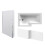 NES Home Nes Home L Shaped LH 1500mm Curved Shower Bath Acrylic Front Panel & Screen 2